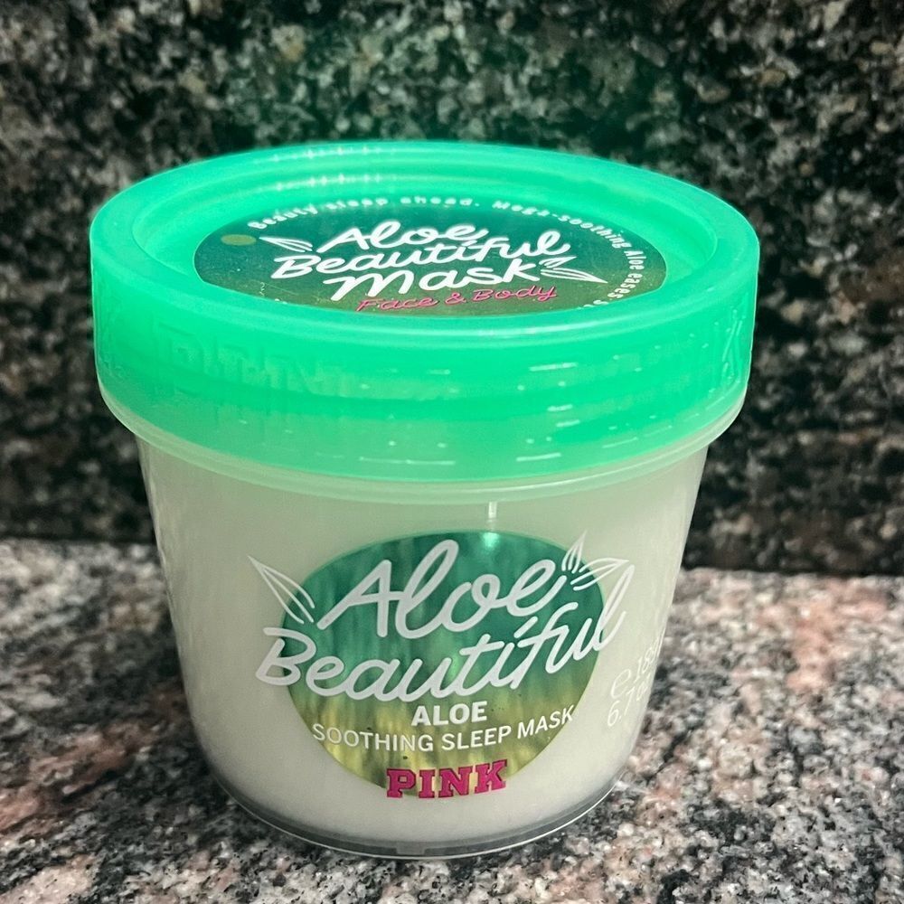 Victorias Secret Pink Aloe Beautiful Mask Face & Body Mega-Shooting Sleep Mask